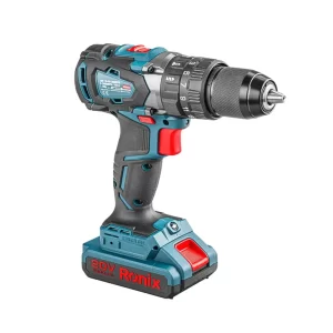 کیت دریل شارژی رونیکس 13mm 20w با موتور براش لس
