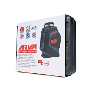 تراز لیزری ۳۶۰ درجه ۵ خط (نور قرمز) آروا مدل ۴۶۸۵