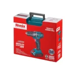 کیت دریل پیچگوشتی چکشی شارژی 13 میلیمتری براشلس 20 ولت تاپ لاین رونیکس مدل 8900K